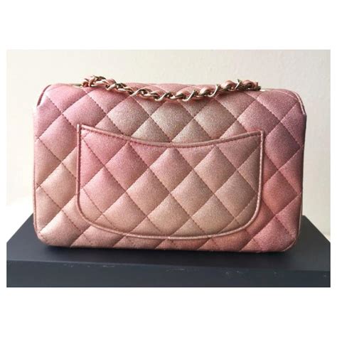 chanel pink iridescent bag|light pink Chanel flap bag.